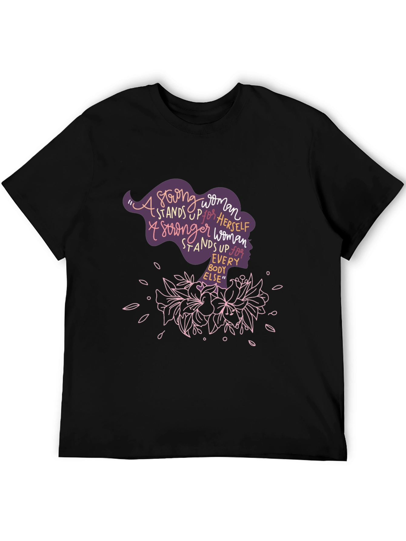 Strong Woman Graphic Tee - Empowering Womens T-Shirt