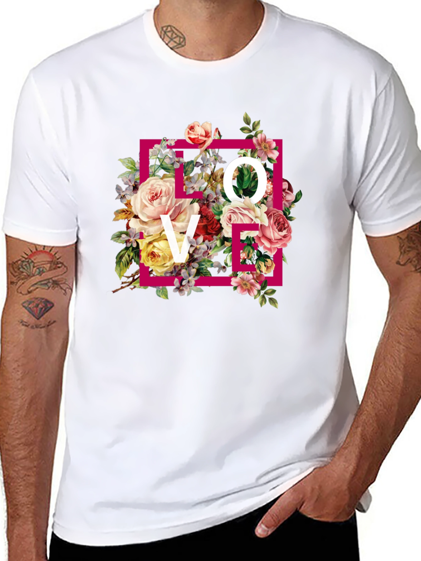 Floral Love Graphic T-Shirt - Stylish & Trendy
