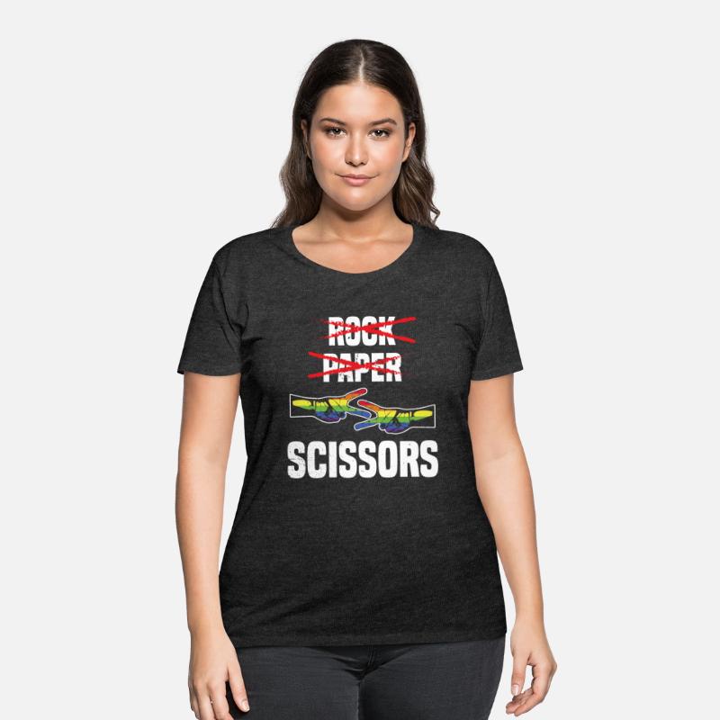Womens Rock Paper Scissors Funny Lgbt Pride