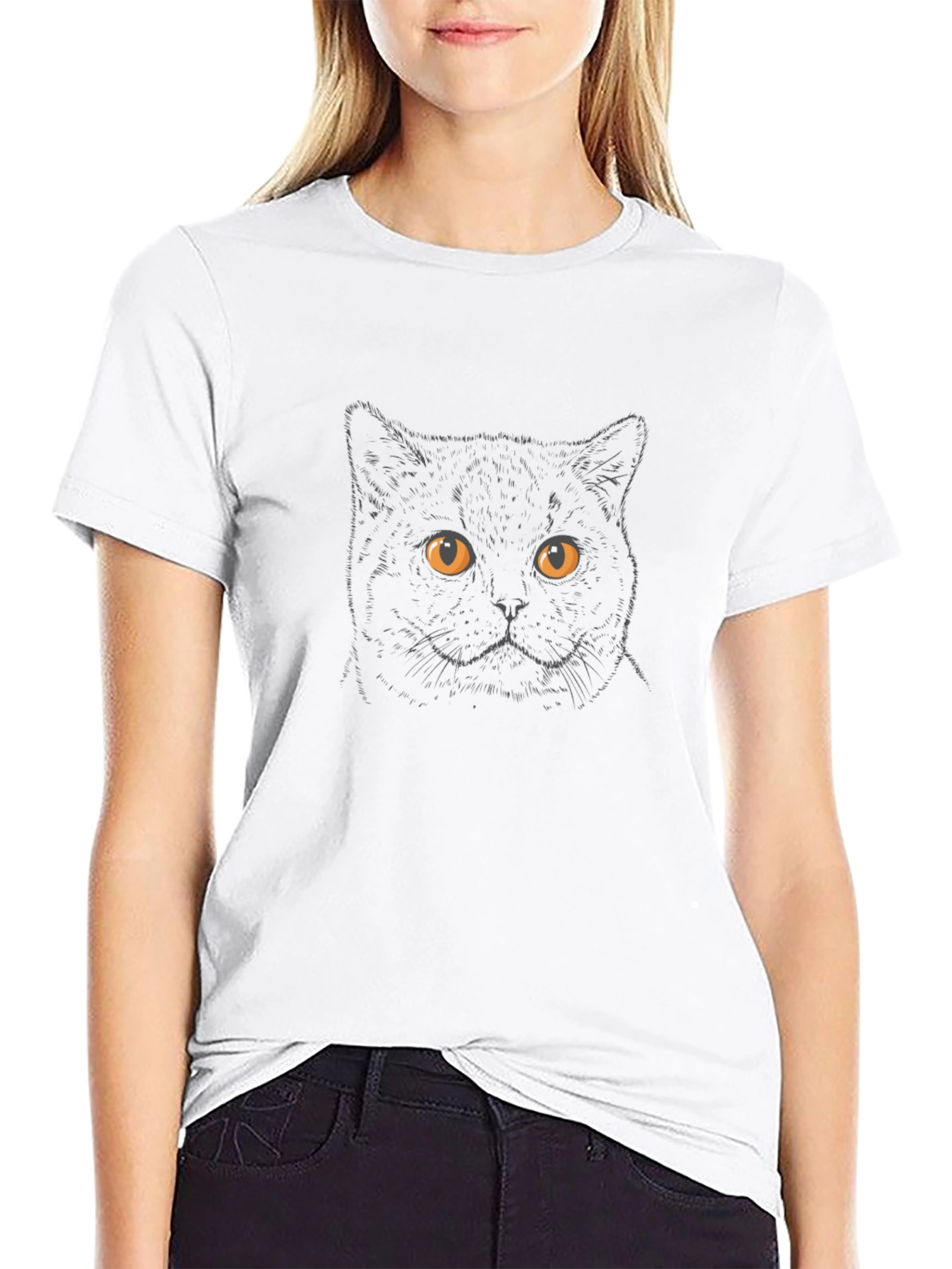 Black Cat Graphic T-Shirt - Stylish Unisex Tee