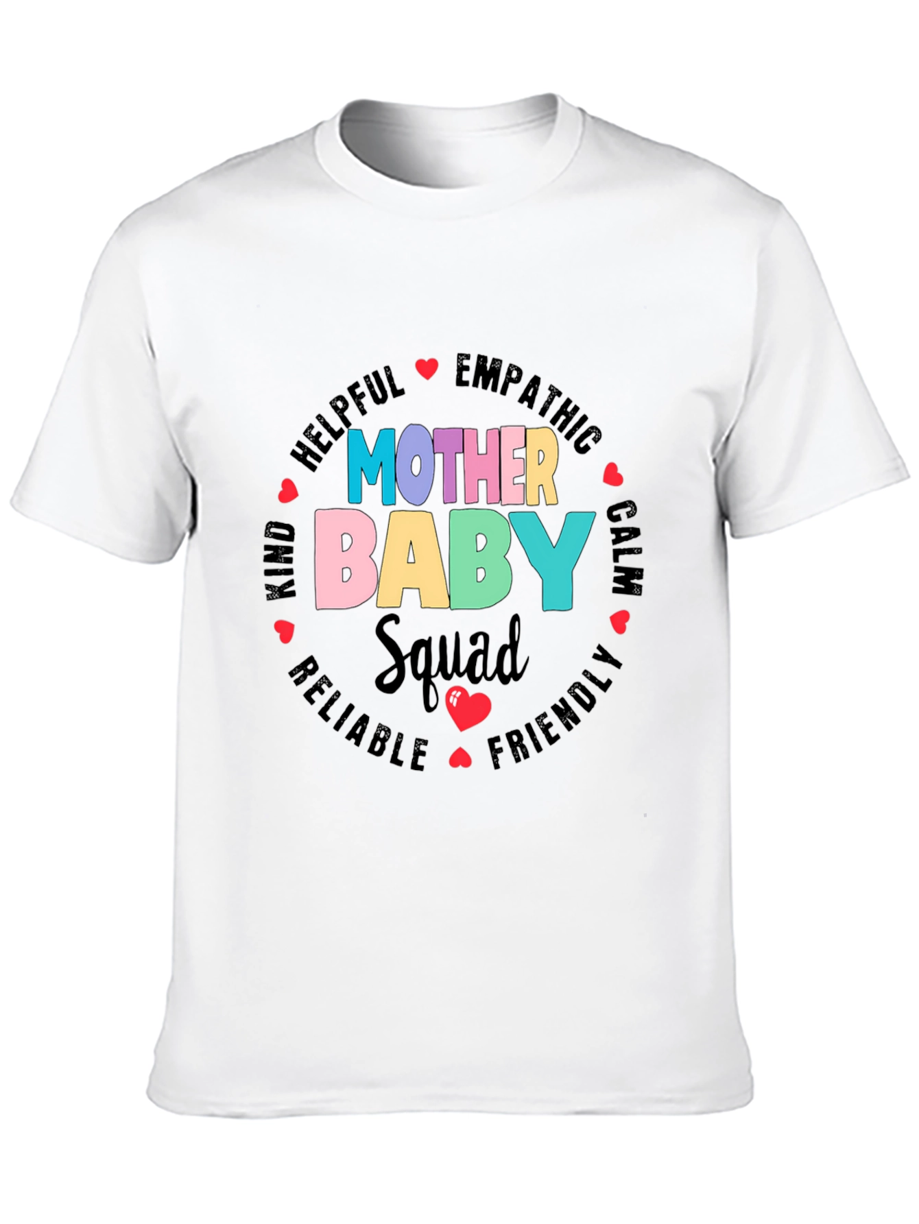 Mother Baby Squad Graphic Tee - Soft Cotton Blend
