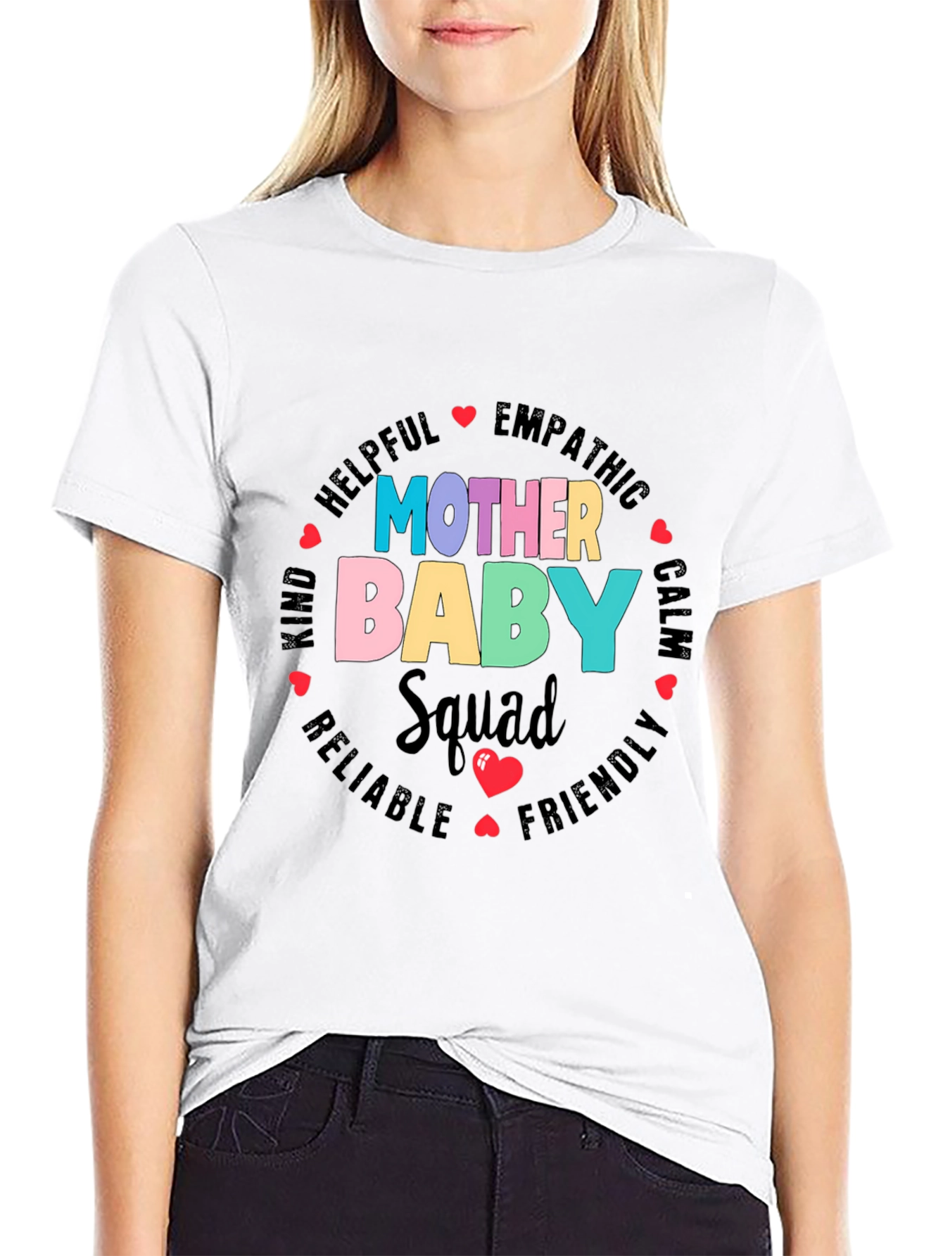 Mother Baby Squad Graphic Tee - Soft Cotton Blend