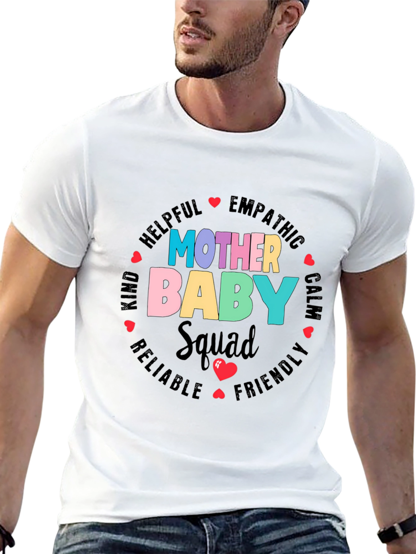 Mother Baby Squad Graphic Tee - Soft Cotton Blend