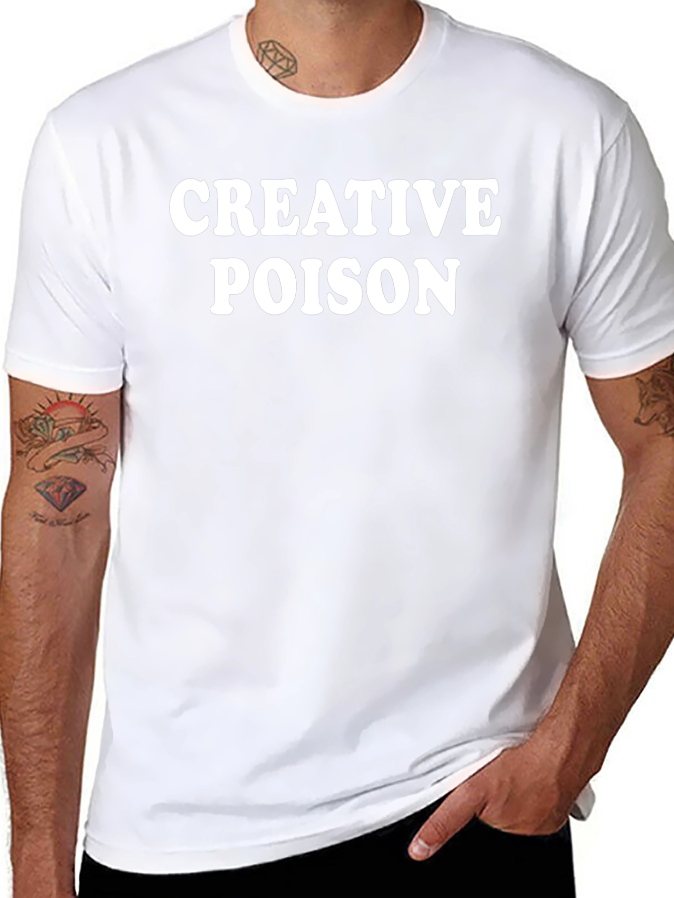 Creative Poison Graphic Tee - Black Cotton Blend