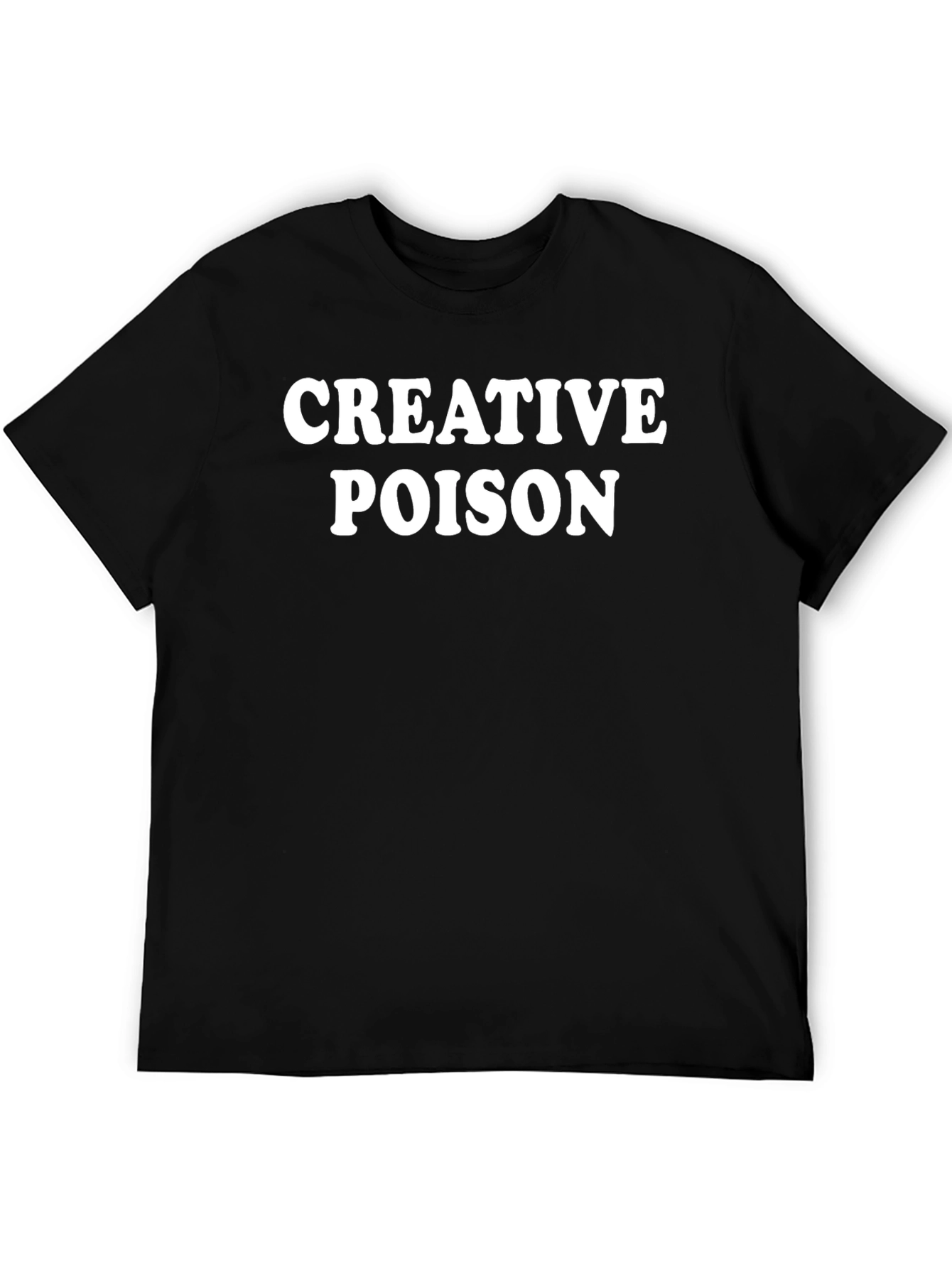 Creative Poison Graphic Tee - Black Cotton Blend