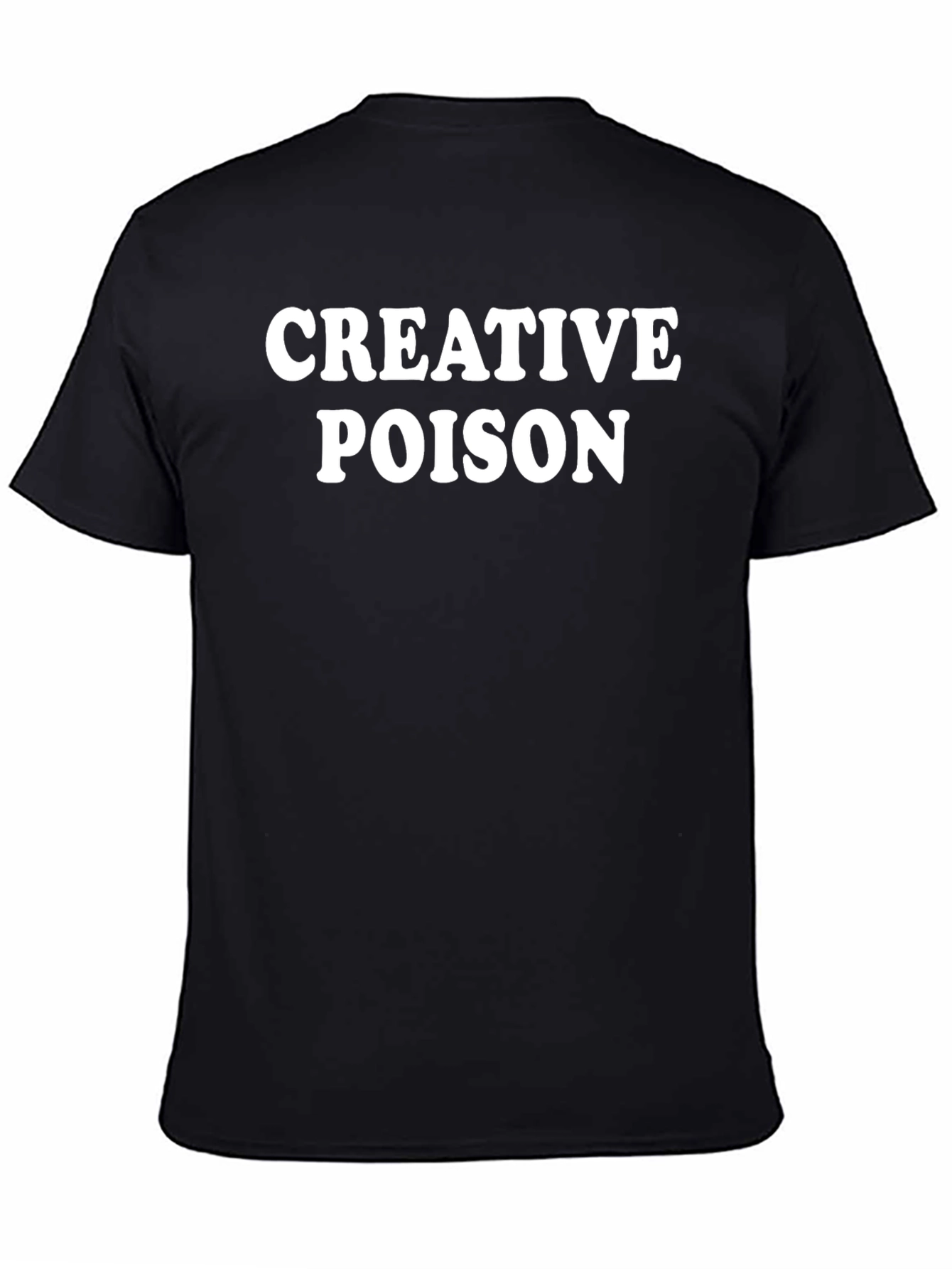 Creative Poison Graphic Tee - Black Cotton Blend