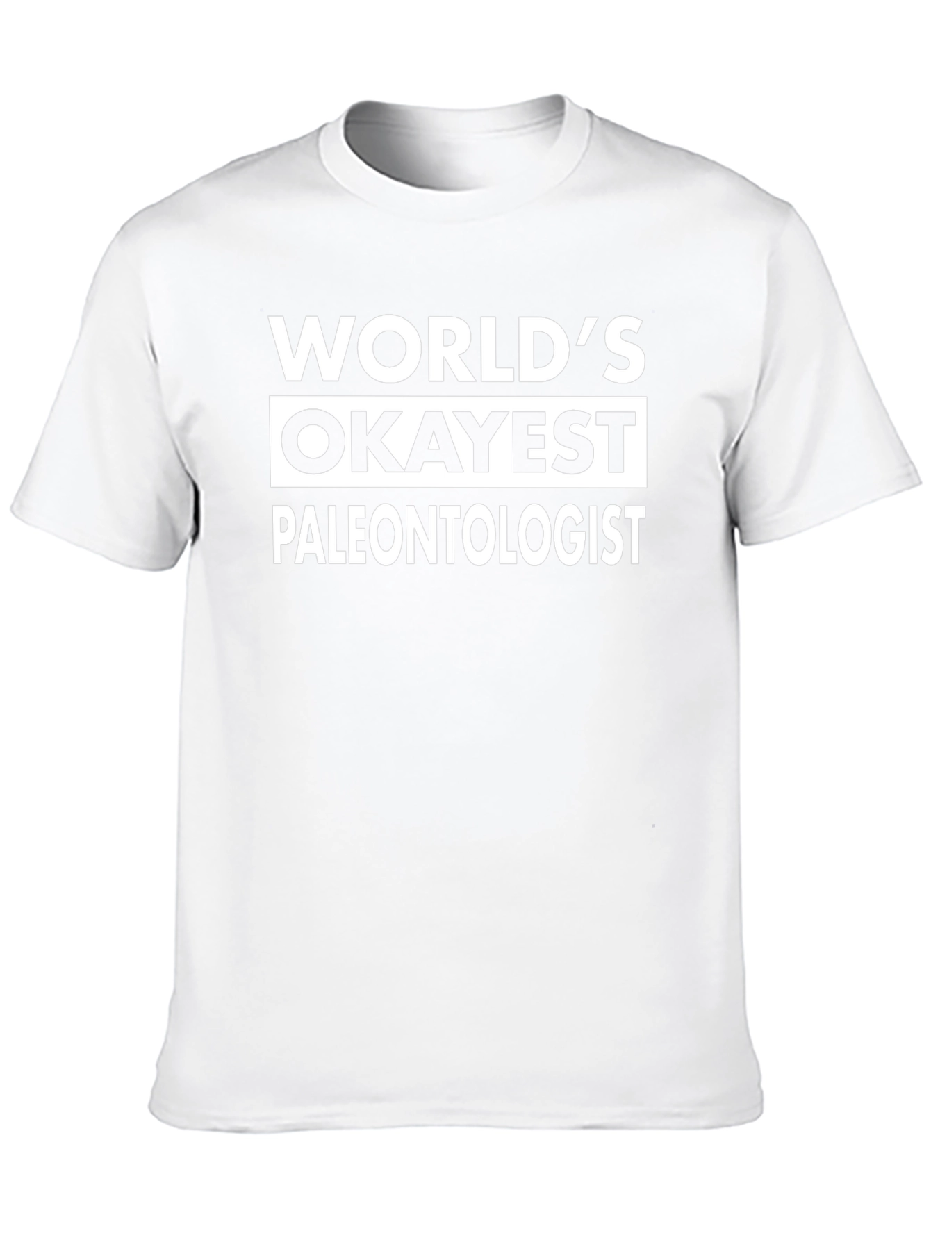 Worlds Okayest Paleontologist Black T-Shirt