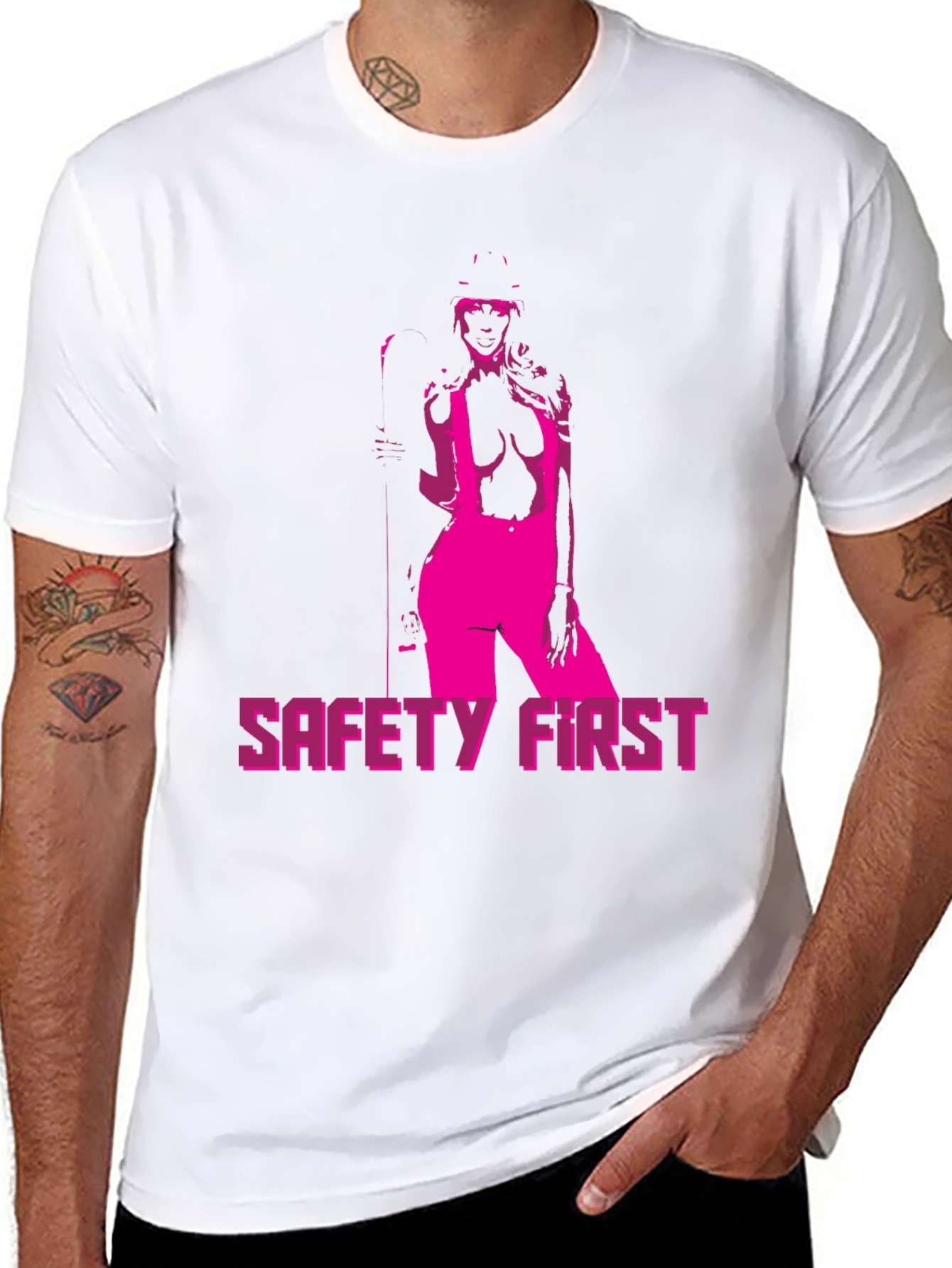 Safety First Graphic Tee - Risque Humor