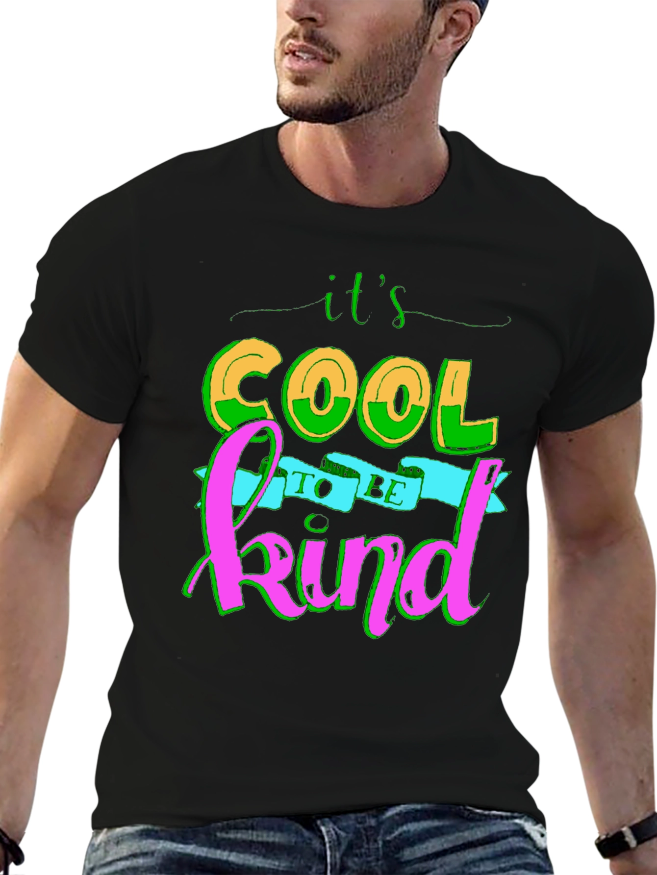 Its Cool to be Kind Black Tee