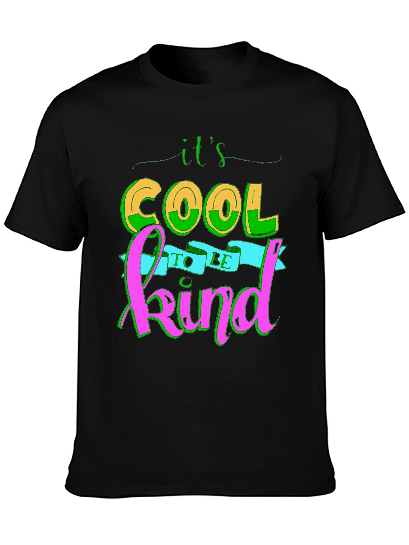 Its Cool to be Kind Black Tee