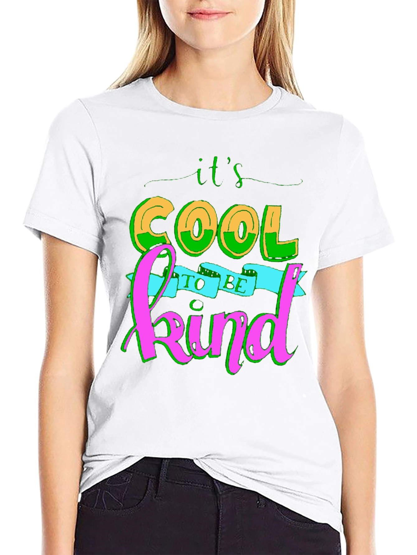 Its Cool to be Kind Black Tee