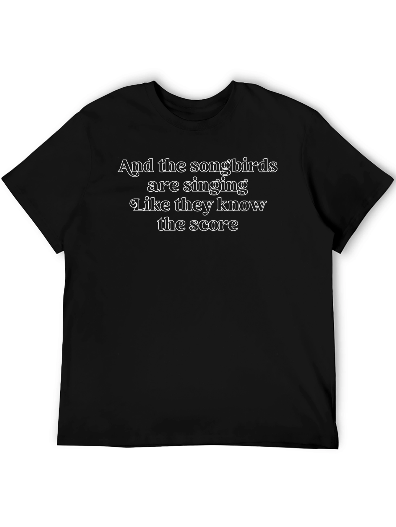 Songbird Lyric Black T-Shirt