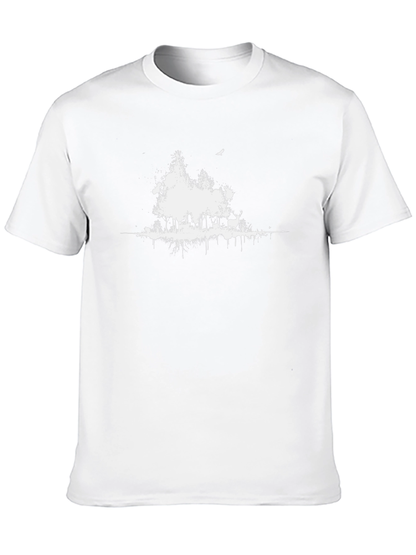Black Forest Graphic Tee - Nature Inspired Design