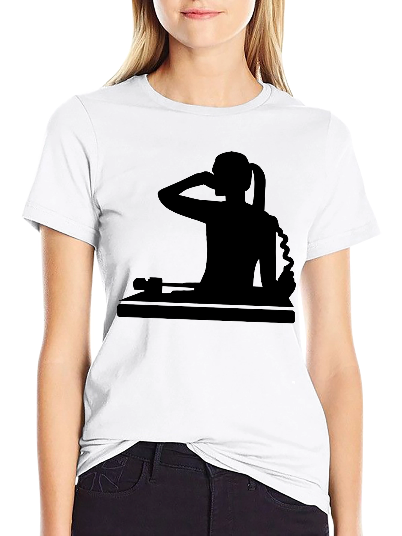DJ Silhouette Black T-Shirt