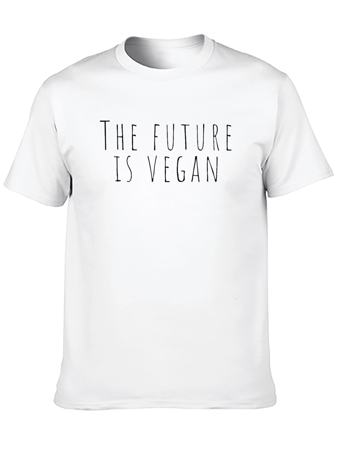 The Future is Vegan T-Shirt - Black Crew Neck