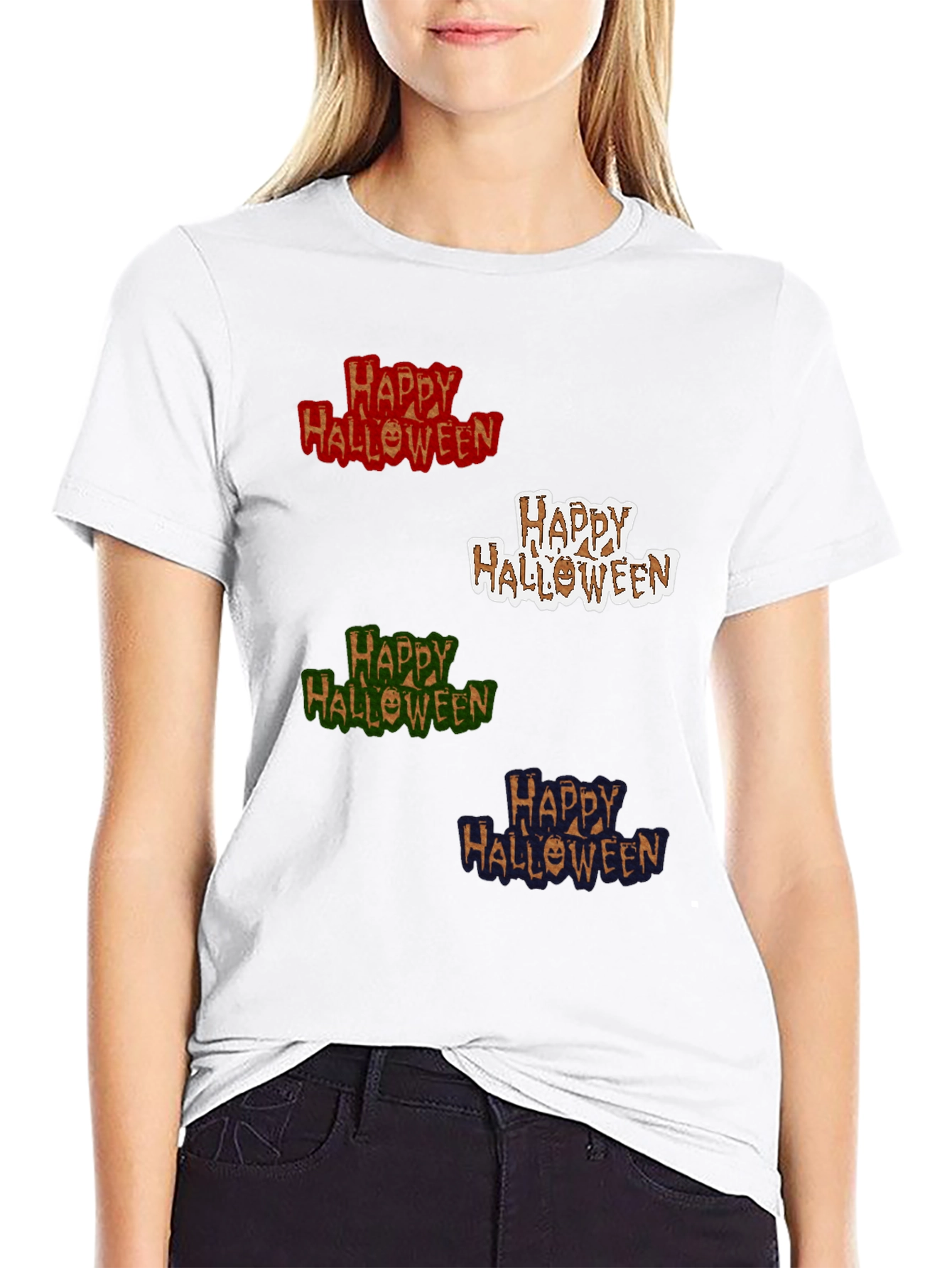Happy Halloween T-Shirt - Festive & Fun!