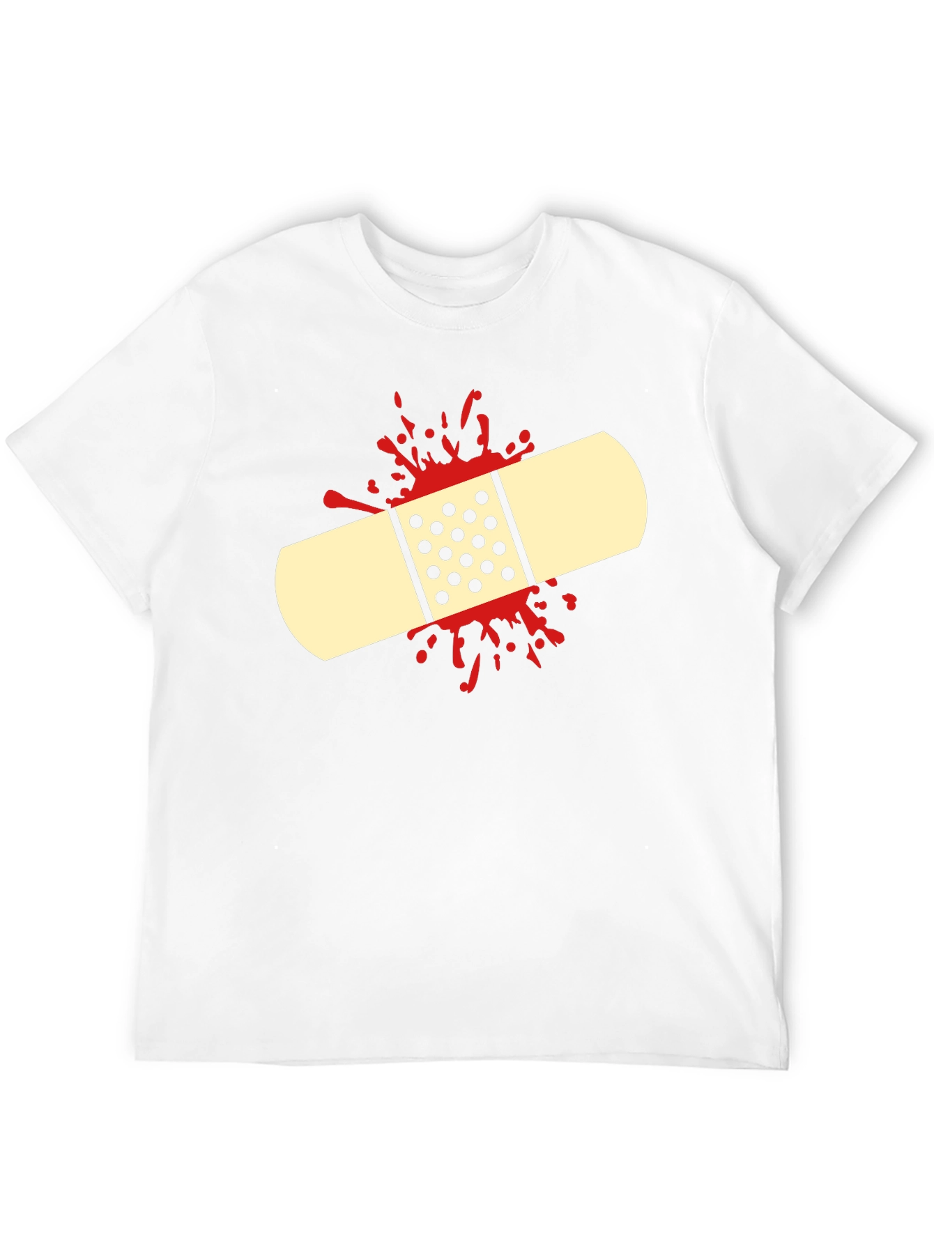 Bandage Graphic Tee - Humor First Aid Shirt