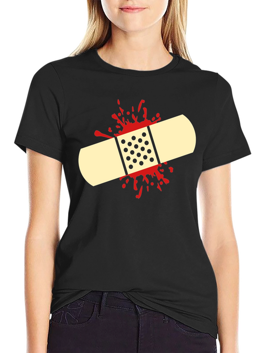 Bandage Graphic Tee - Humor First Aid Shirt