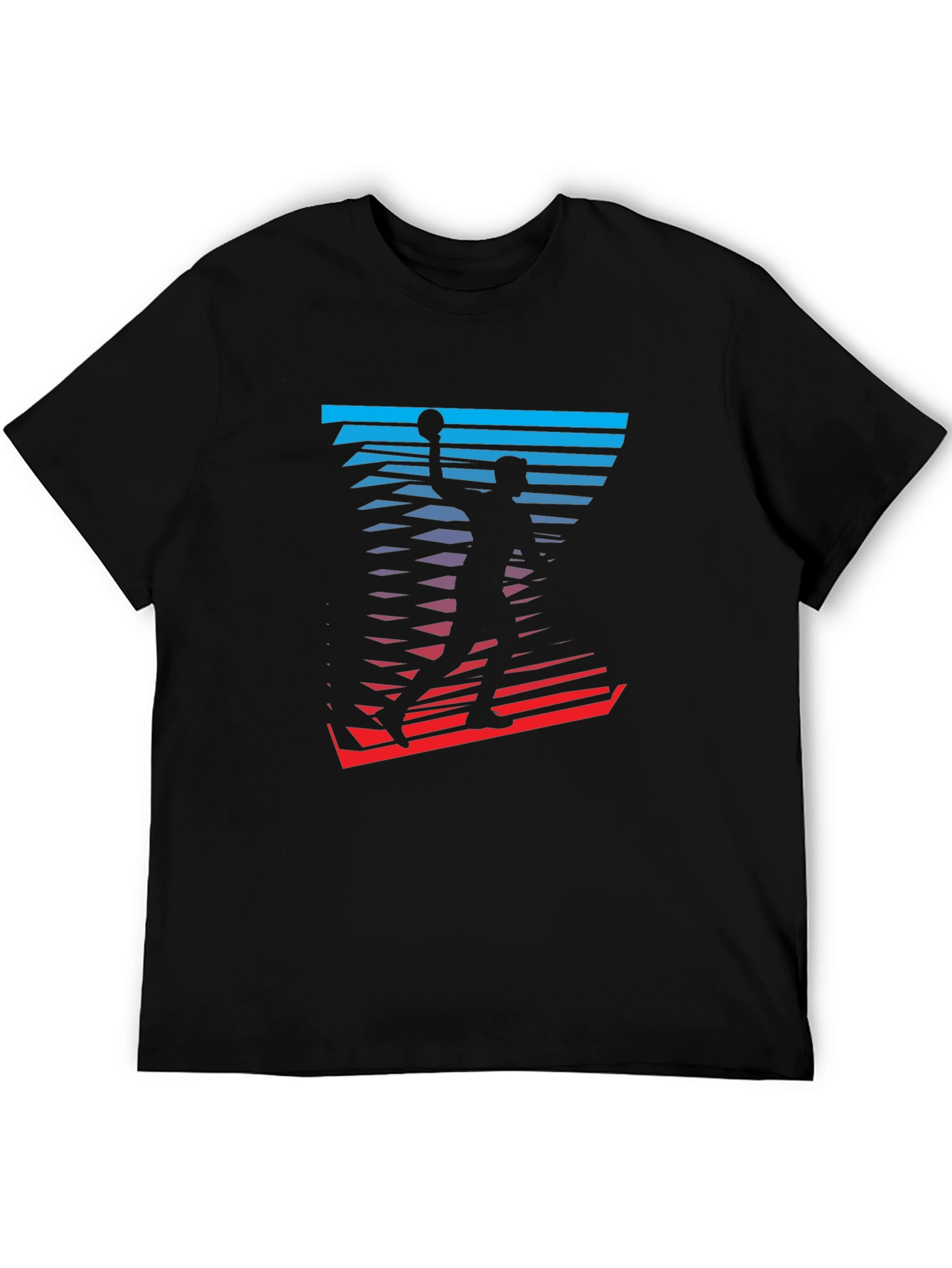 Basketball Player Graphic Tee - Stylish Mens T-Shirt