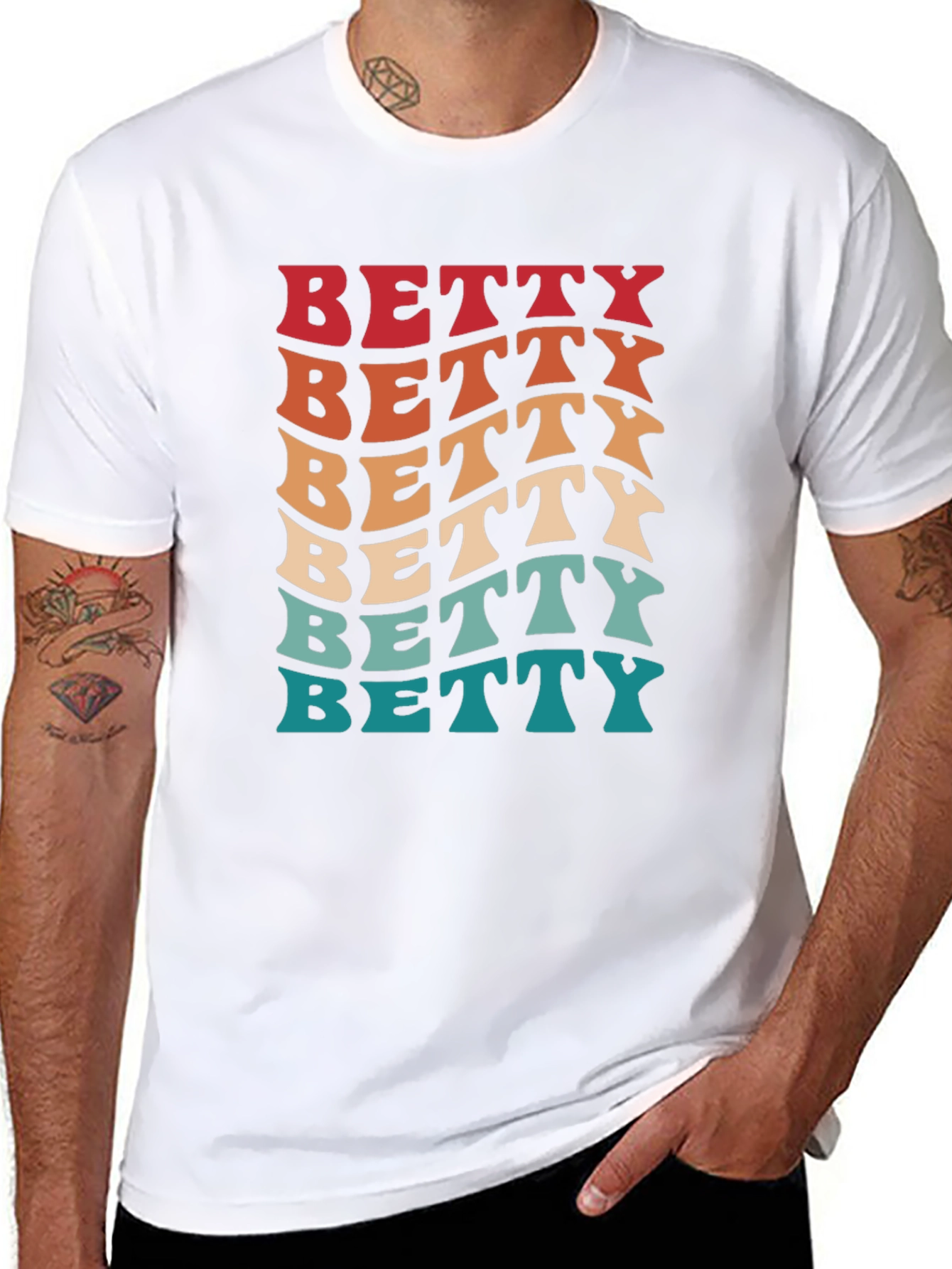 Retro Betty T-Shirt - Groovy Name Tee