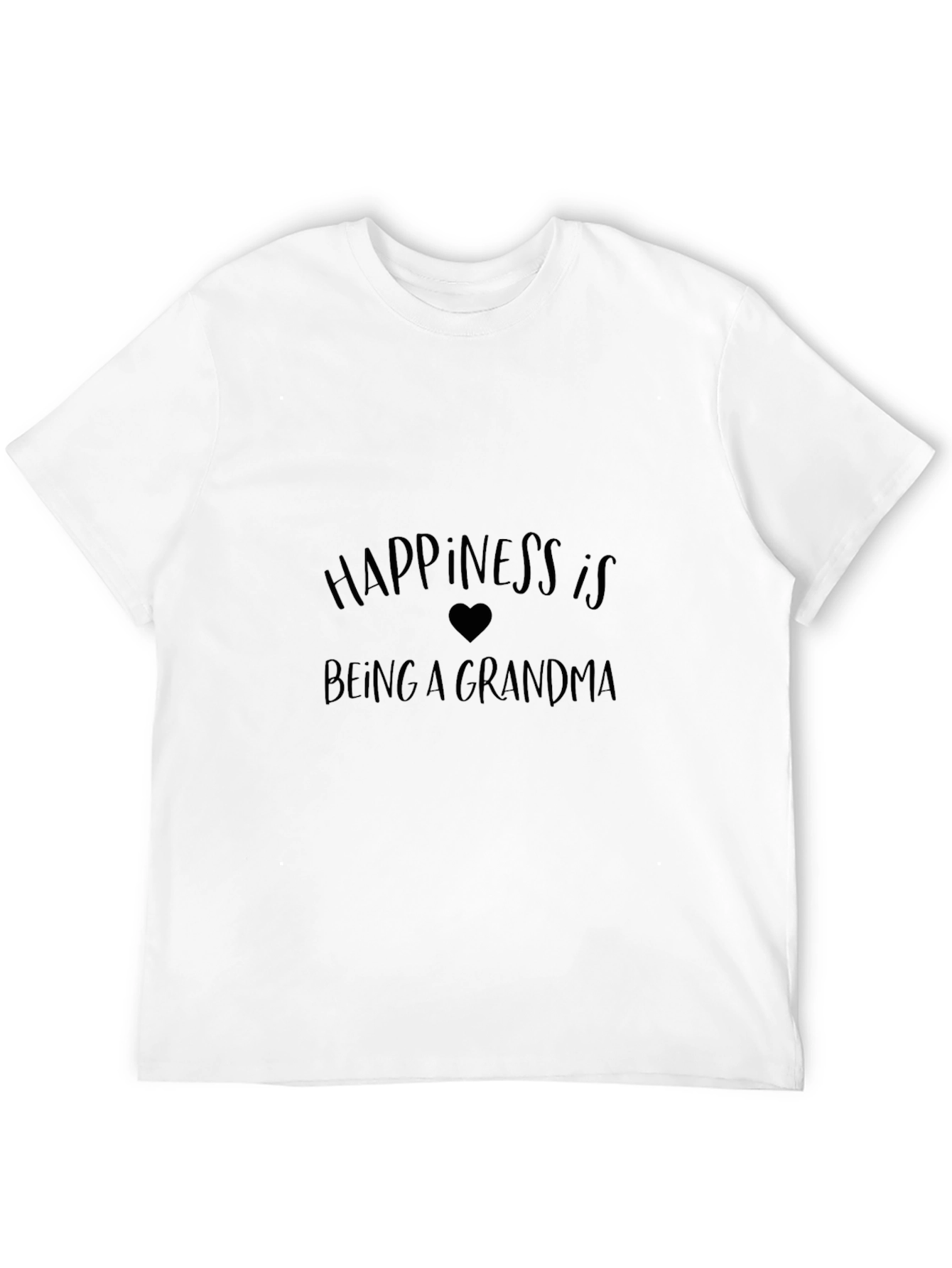 Happiness is Being a Grandma Black T-Shirt