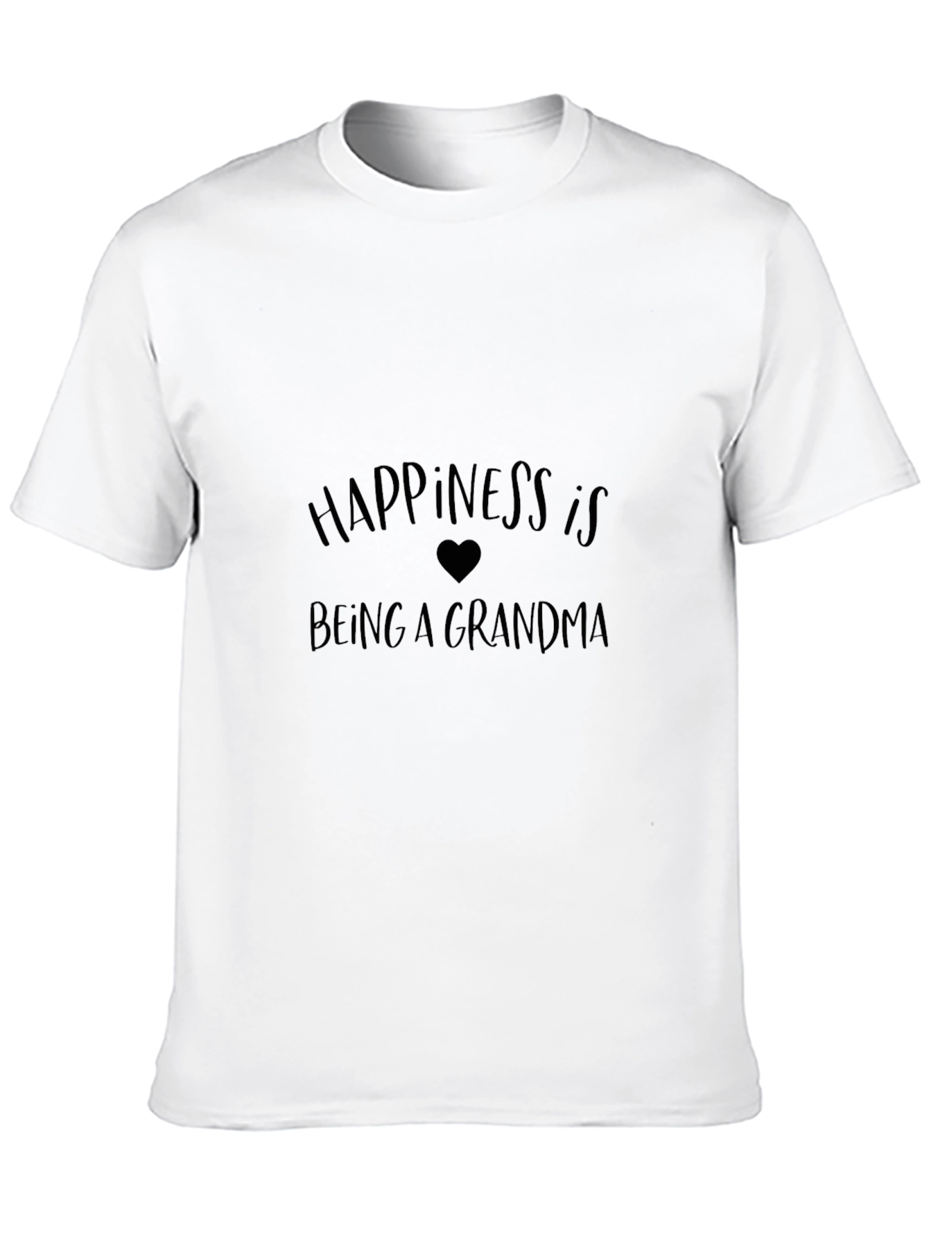Happiness is Being a Grandma Black T-Shirt
