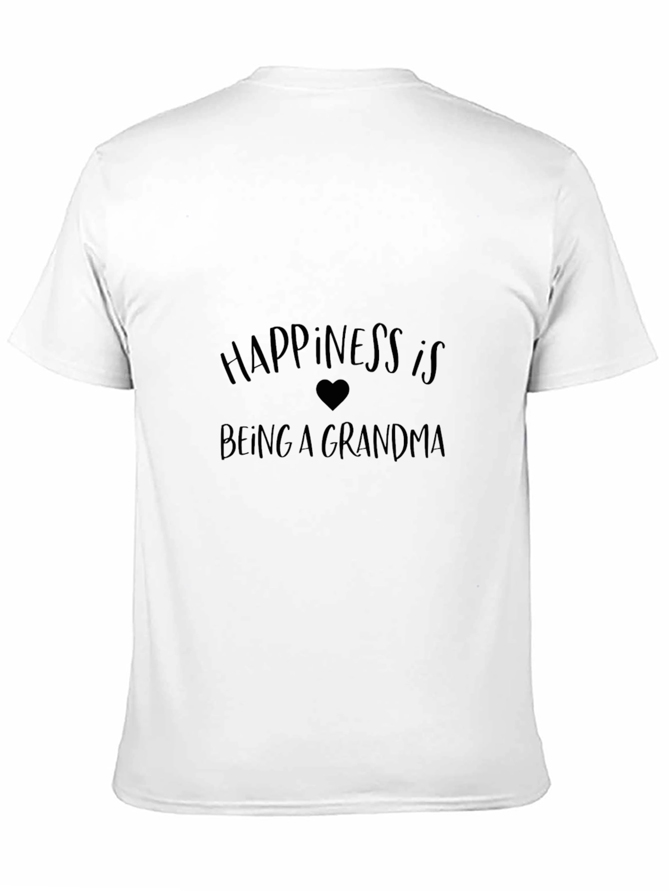 Happiness is Being a Grandma Black T-Shirt