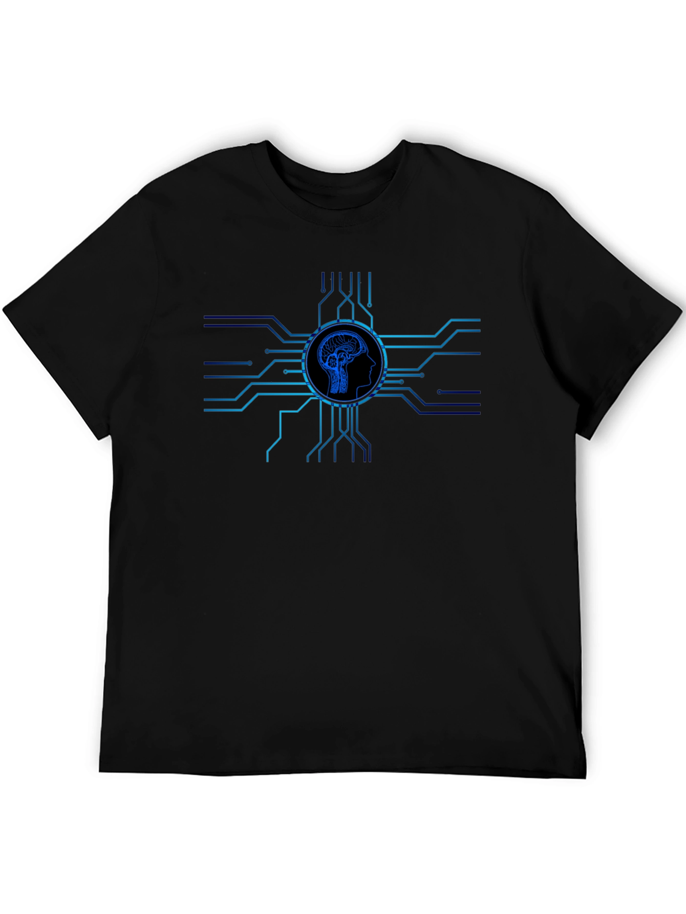 Brain Circuit Tee - Modern Tech Style