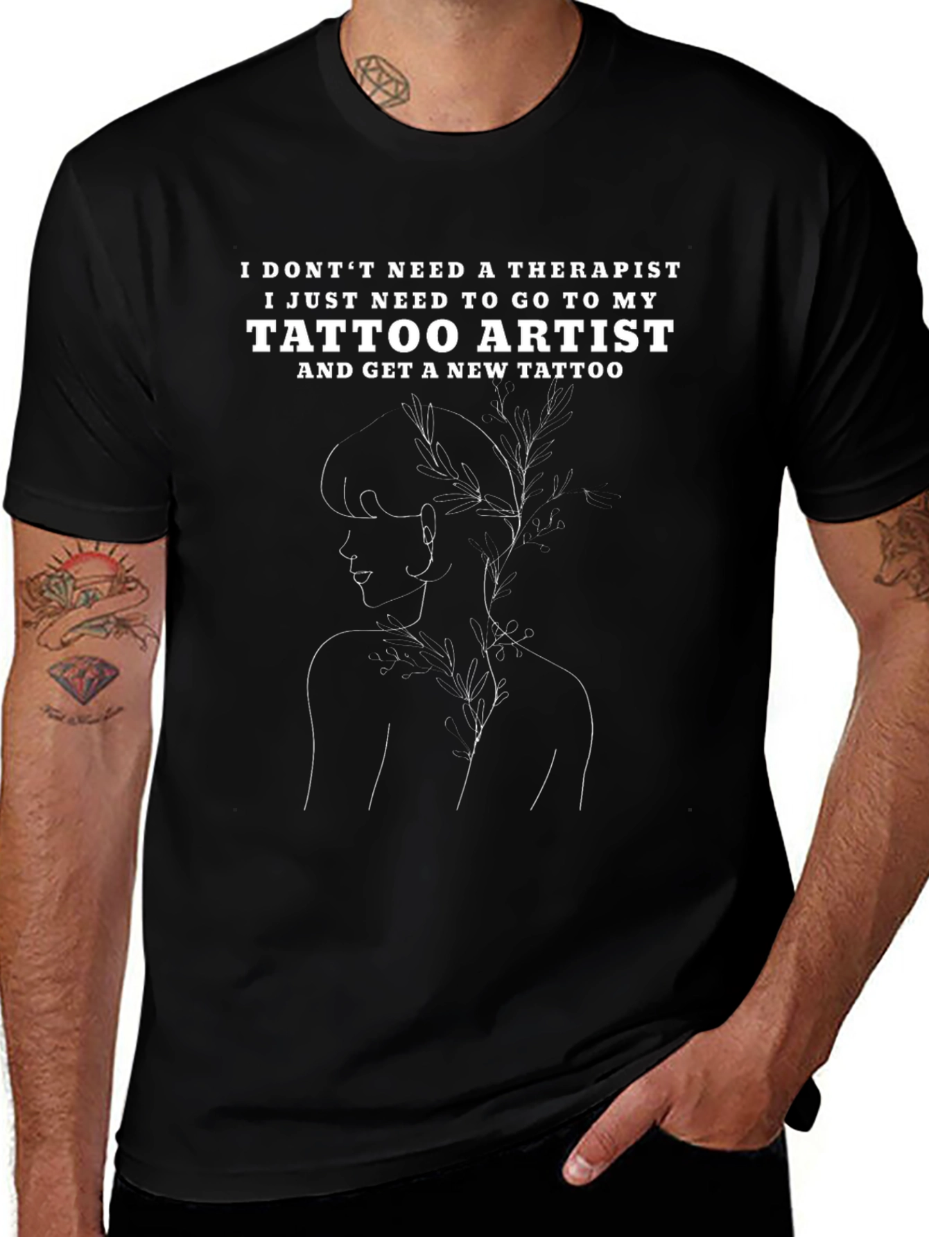 Tattoo Artist Therapy T-Shirt Graphic Tee