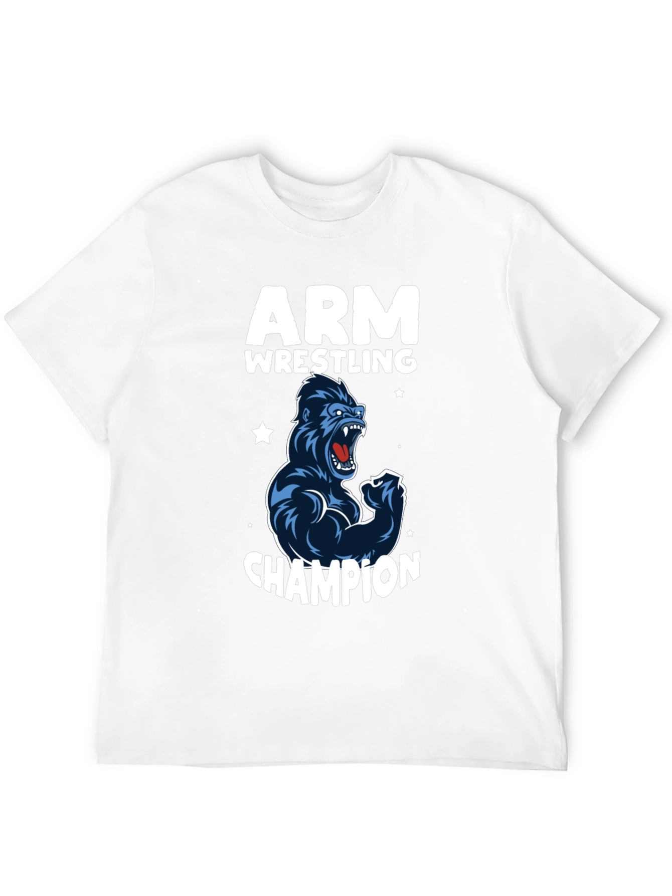 Arm Wrestling Champion Gorilla T-Shirt - Black