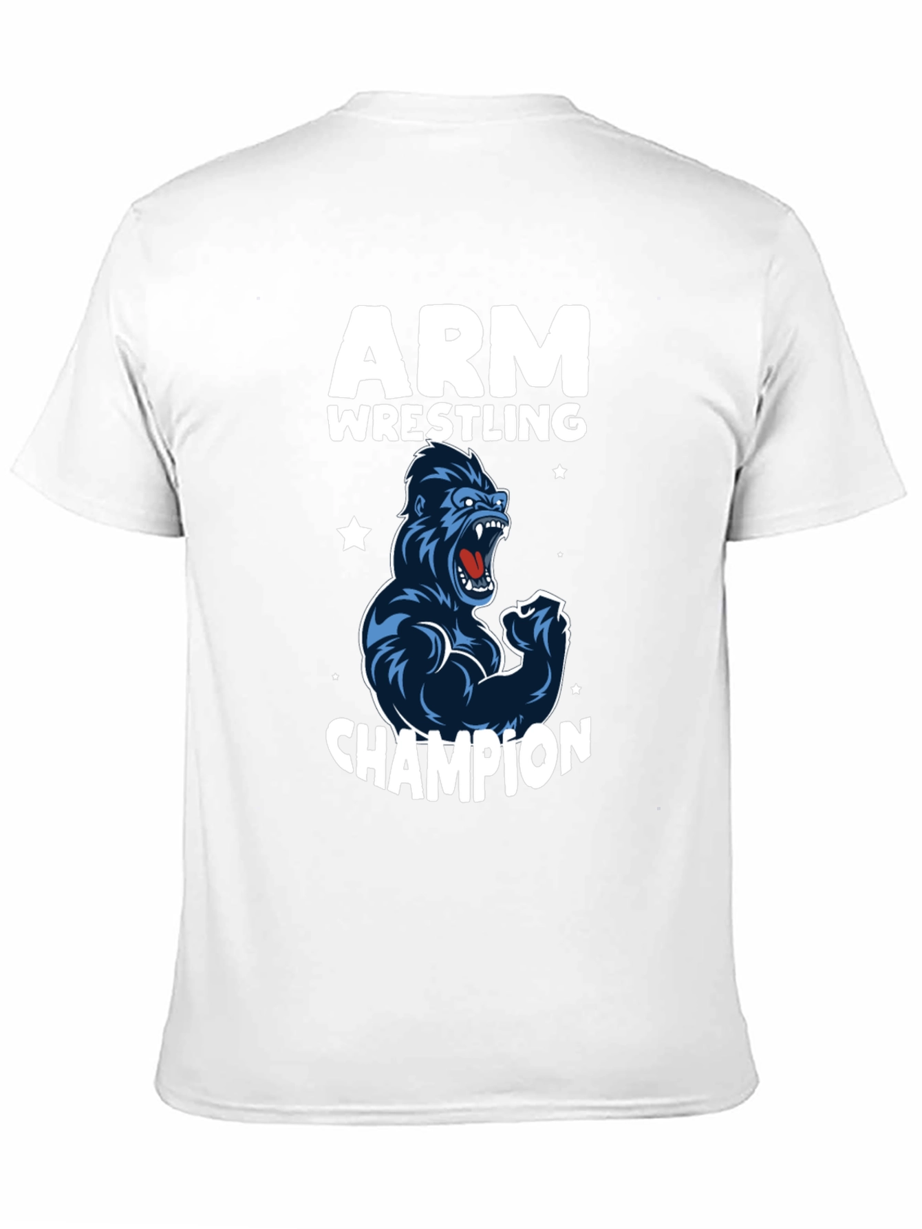 Arm Wrestling Champion Gorilla T-Shirt - Black