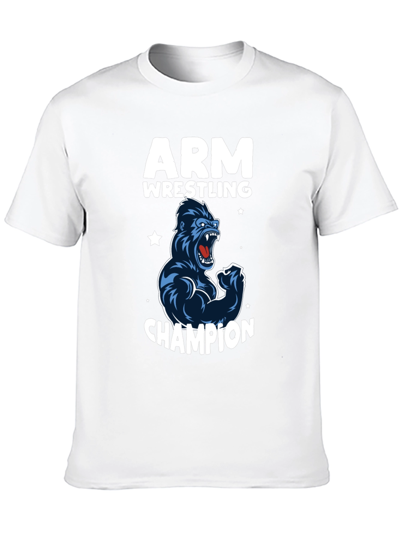 Arm Wrestling Champion Gorilla T-Shirt - Black