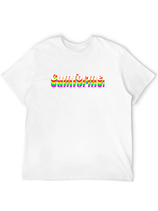 Cumforme T-Shirt LGBTQ Pride Rainbow Graphic Tee