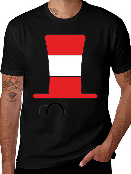 Striped Hat Graphic Tee