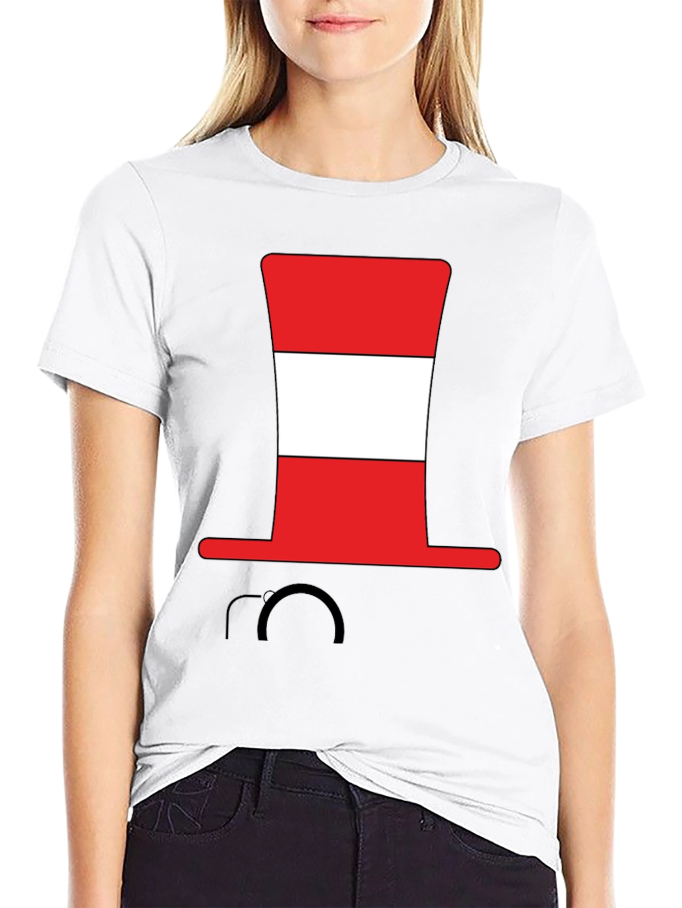 Striped Hat Graphic Tee