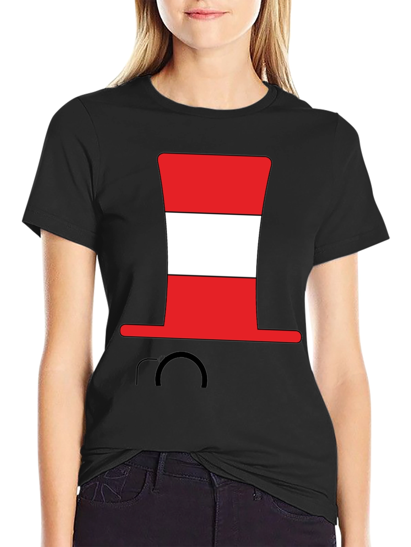 Striped Hat Graphic Tee