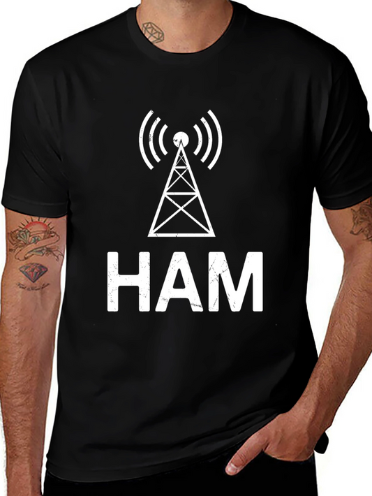 HAM Radio Operator T-Shirt - Vintage Antenna Design
