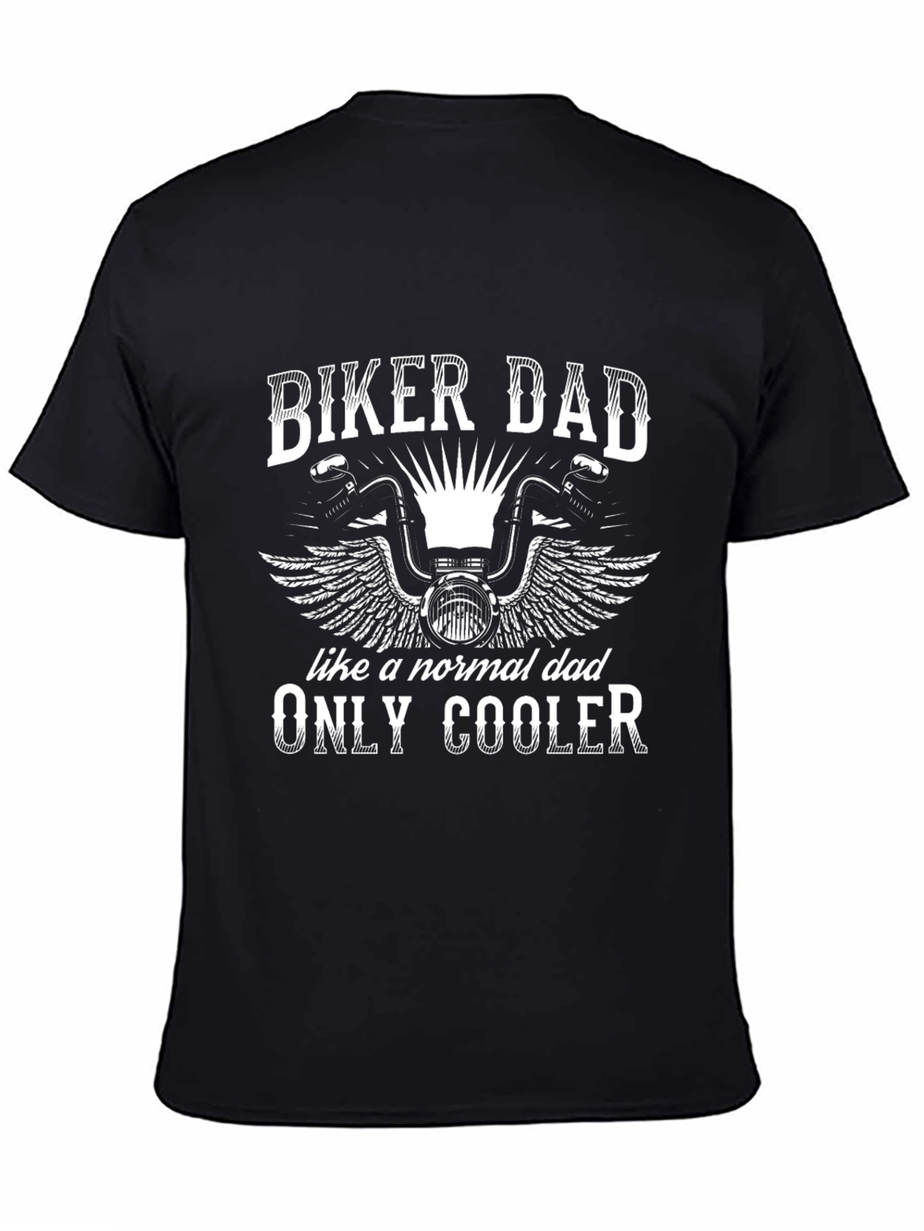 Biker Dad Graphic T-Shirt - Cool Fathers Day Gift