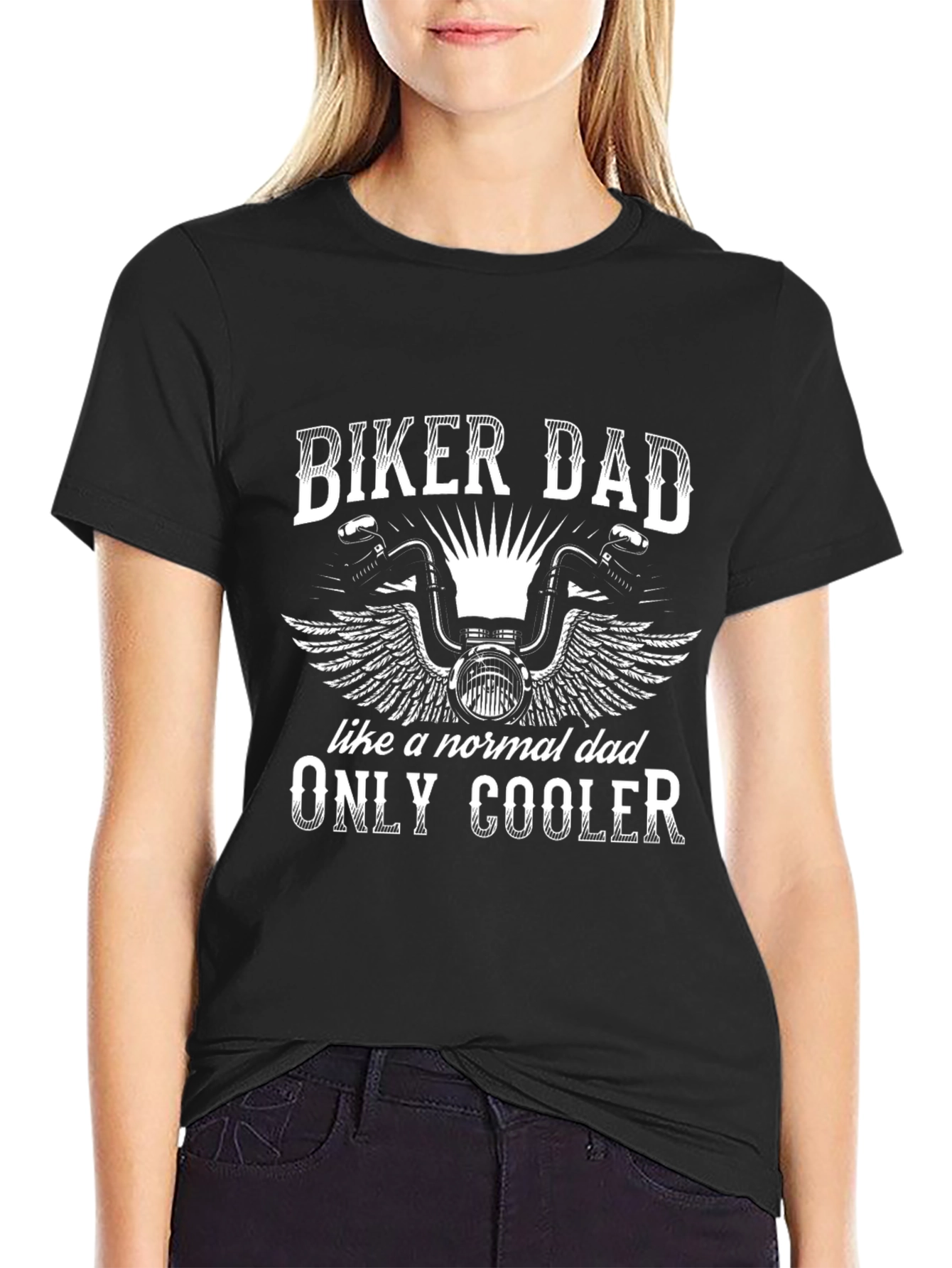Biker Dad Graphic T-Shirt - Cool Fathers Day Gift