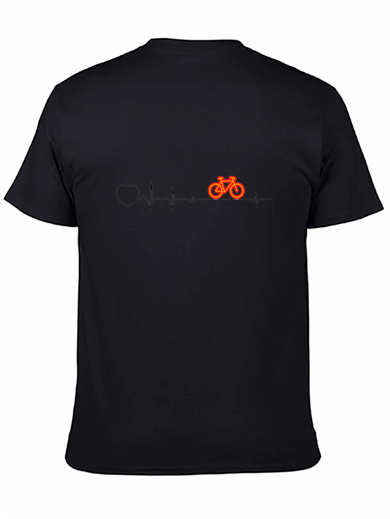 Bike Heartbeat Graphic Tee - Cycling Passion