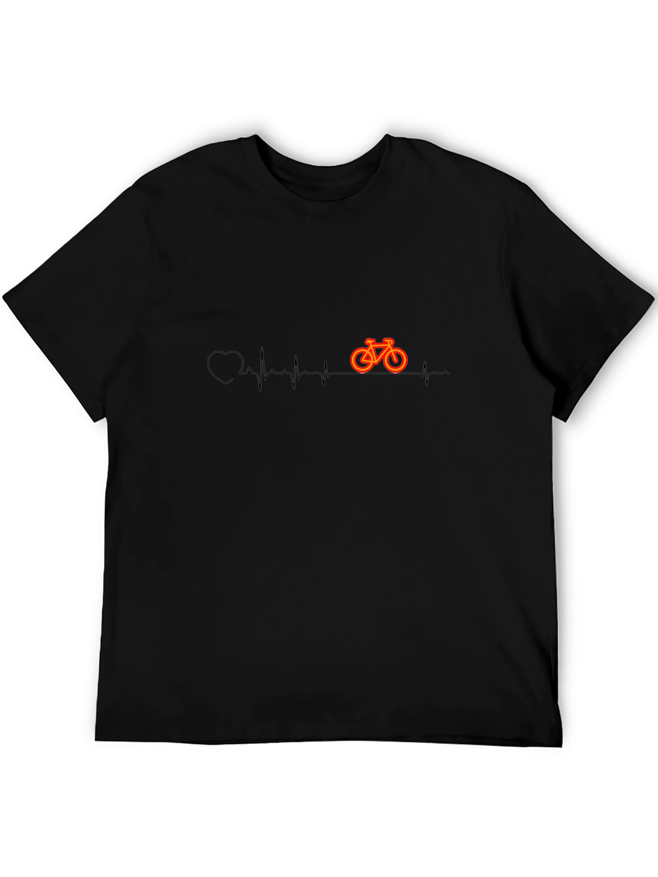 Bike Heartbeat Graphic Tee - Cycling Passion