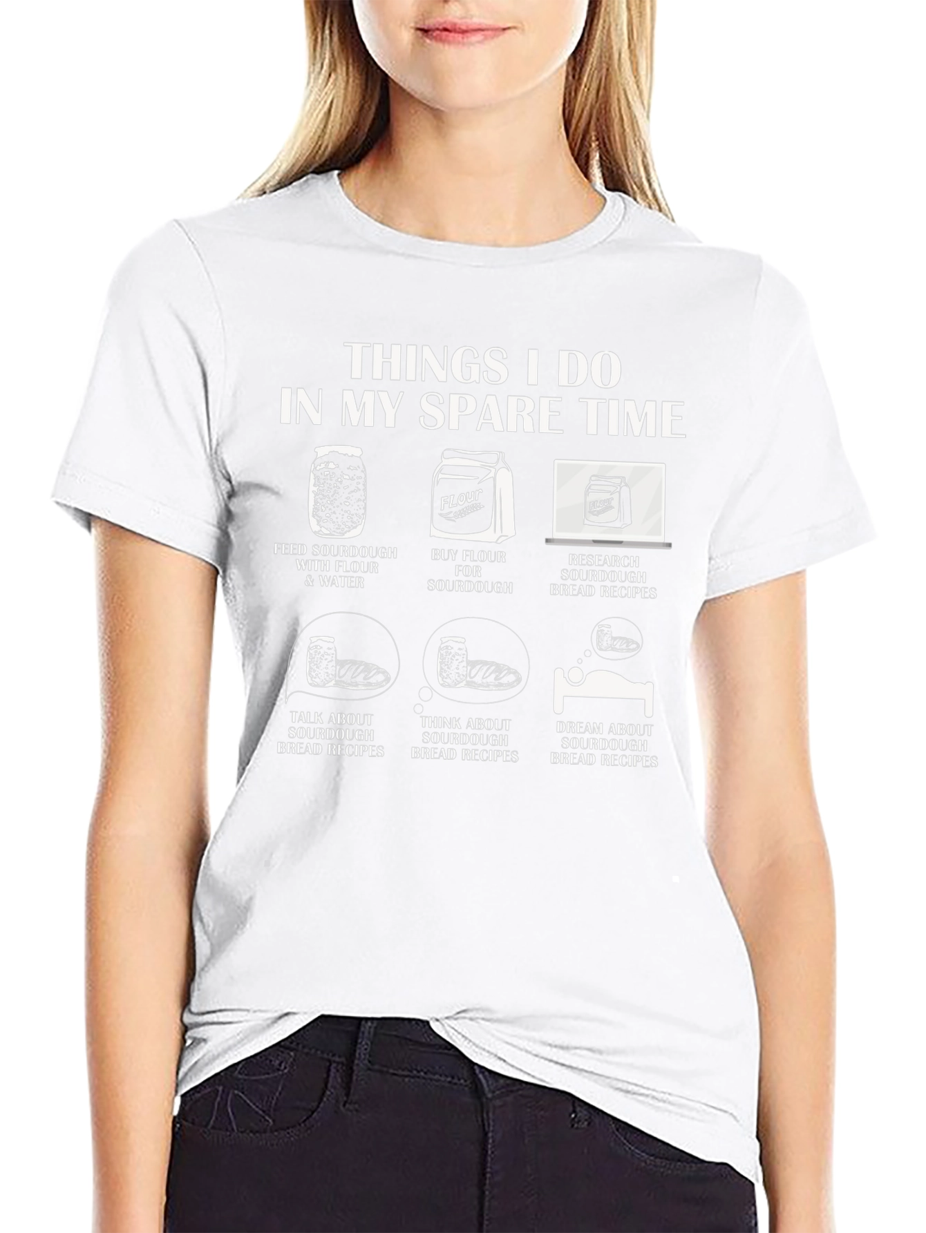 Sourdough Lover T-Shirt: Spare Time Baking Hobby Tee