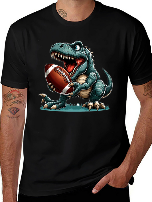 Dino Football T-Shirt: Roaring Style