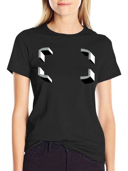 Optical Illusion T-Shirt - Geometric Perspective Tee