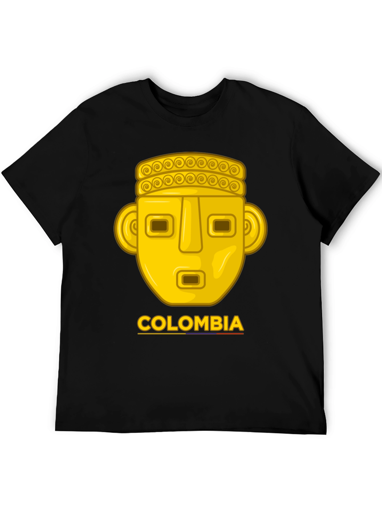 Colombia Gold Mask T-Shirt - Mens Black Tee