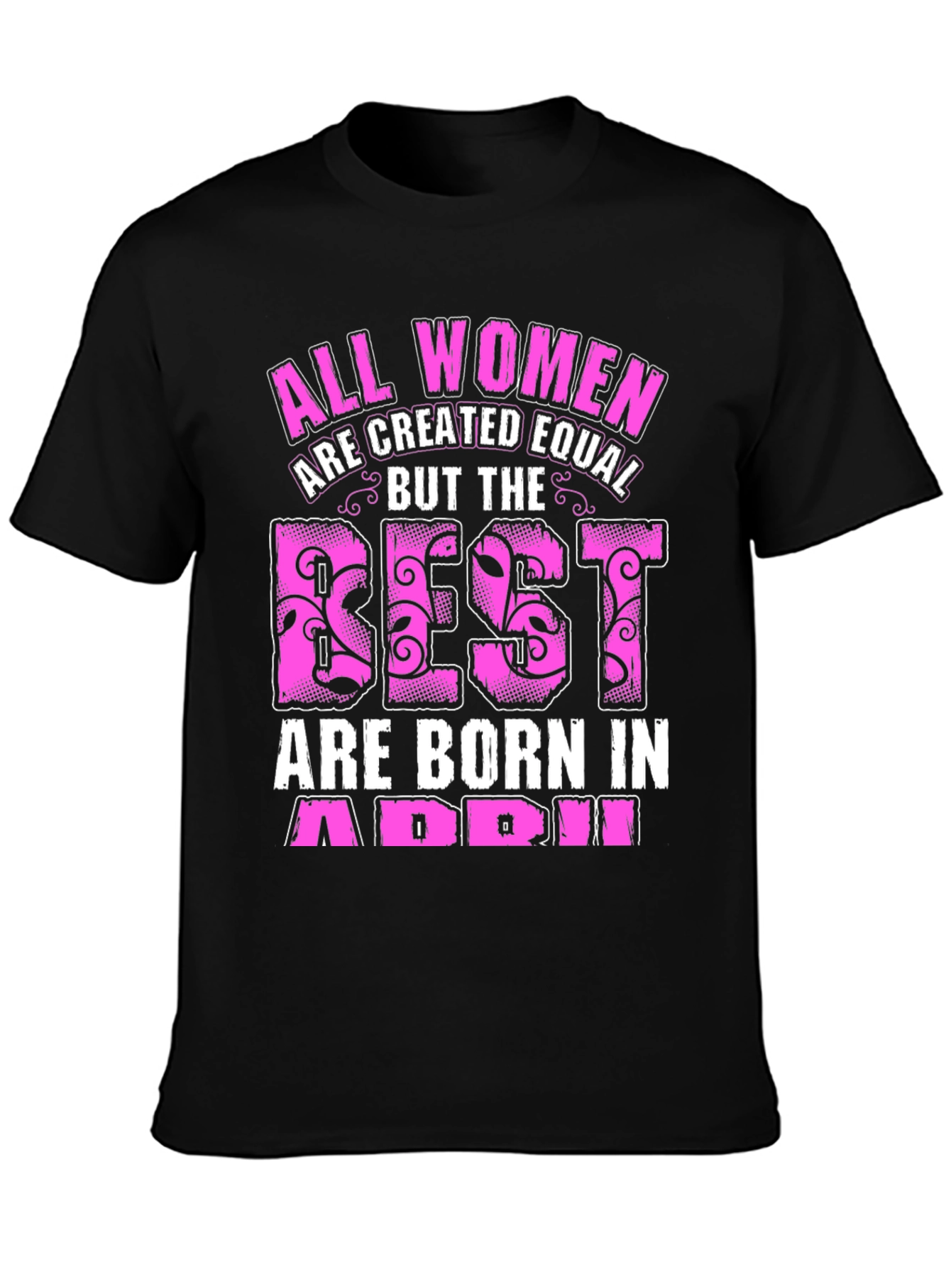 Womens April Birthday T-Shirt
