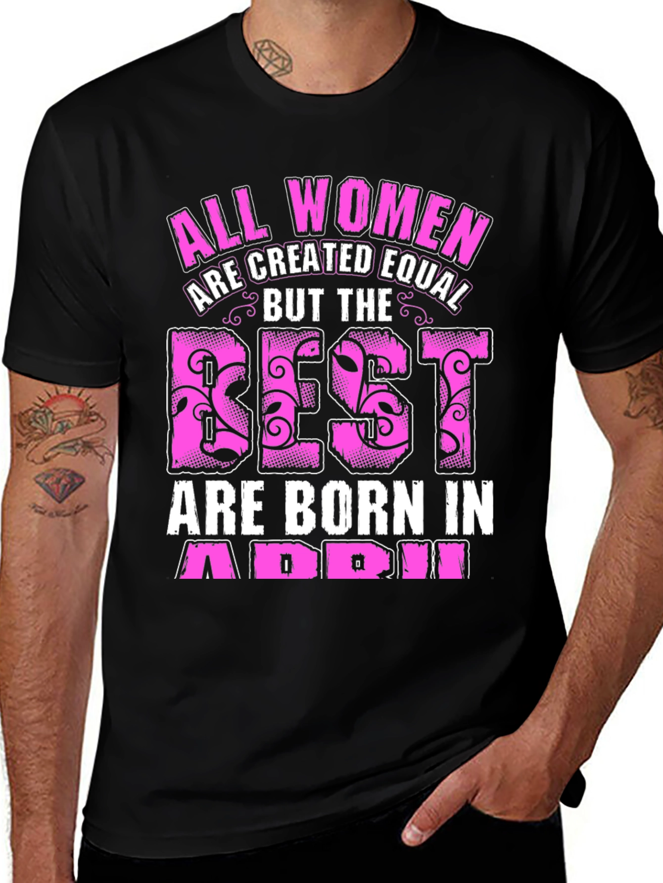 Womens April Birthday T-Shirt