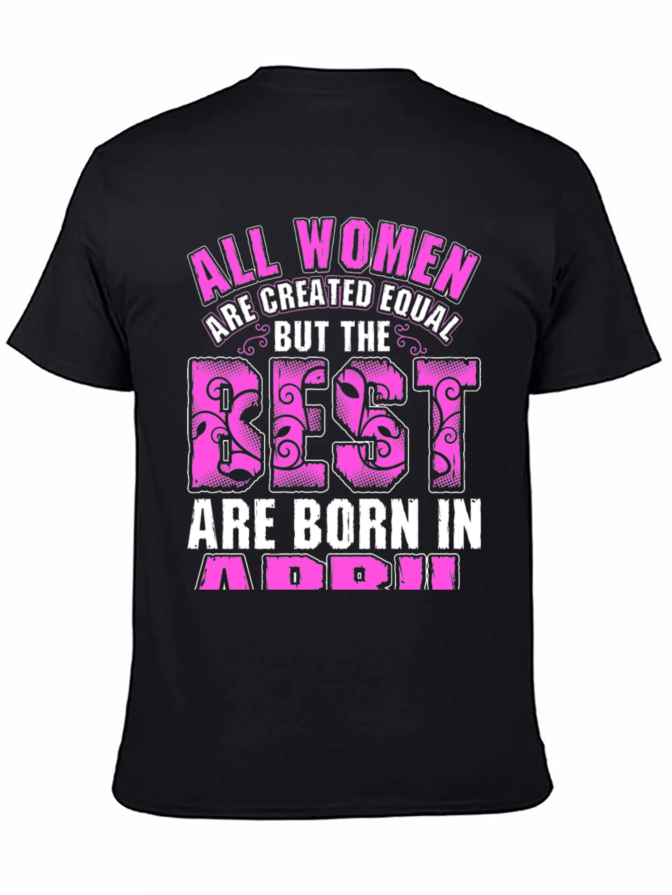 Womens April Birthday T-Shirt