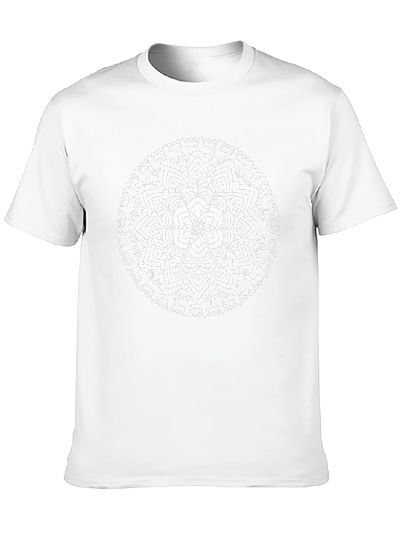 Mandala Print Black T-Shirt