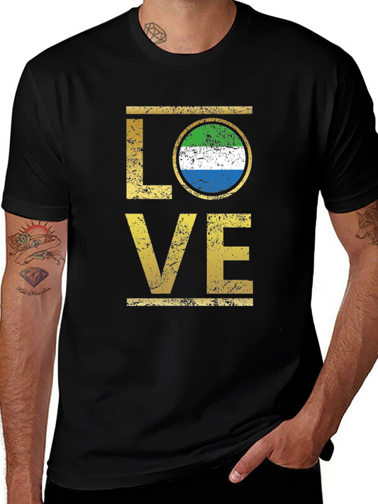 Sierra Leone Flag LOVE T-Shirt